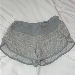 Lululemon grey speed-up shorts